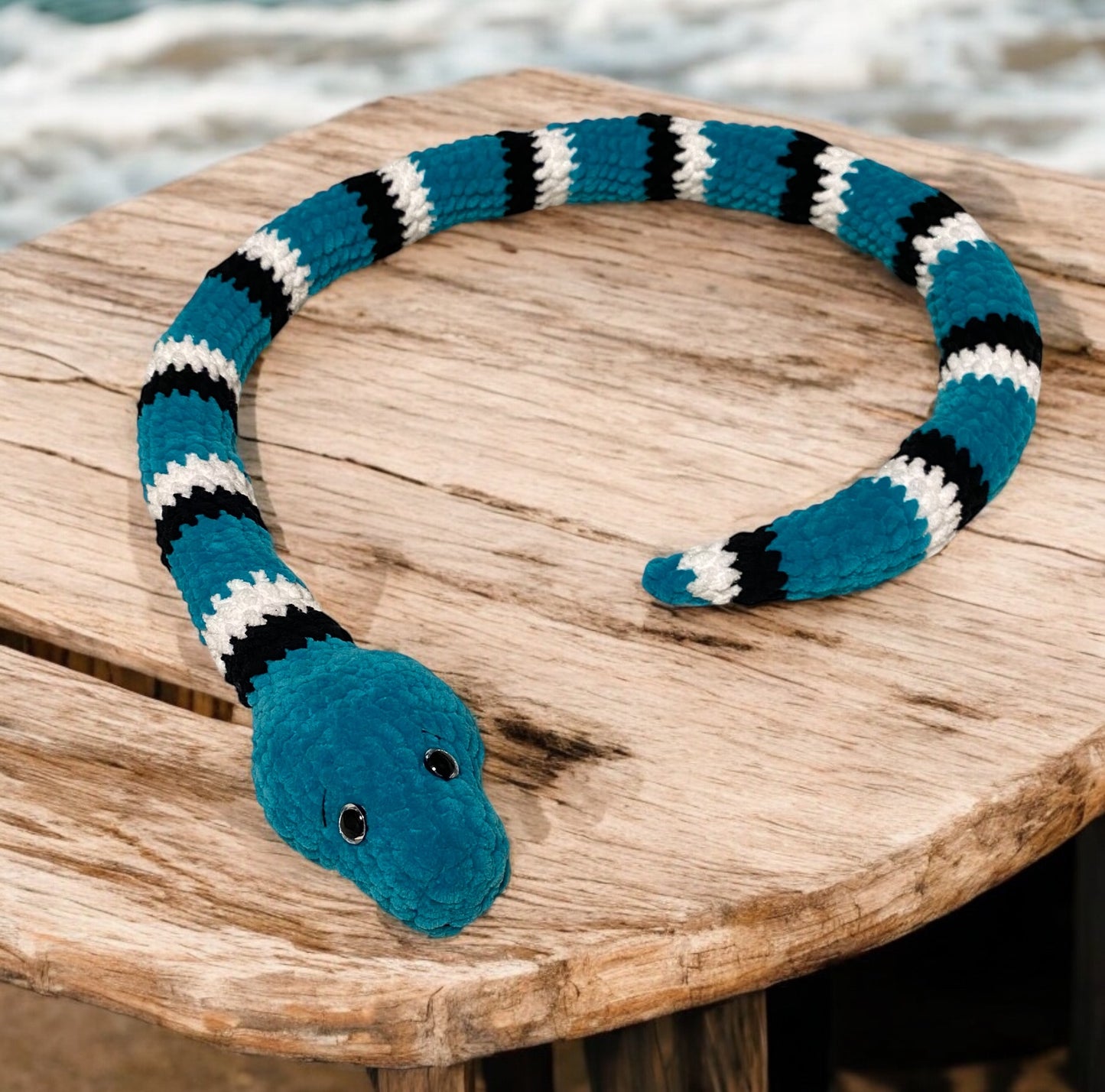 Crocheted Cuddly Snake