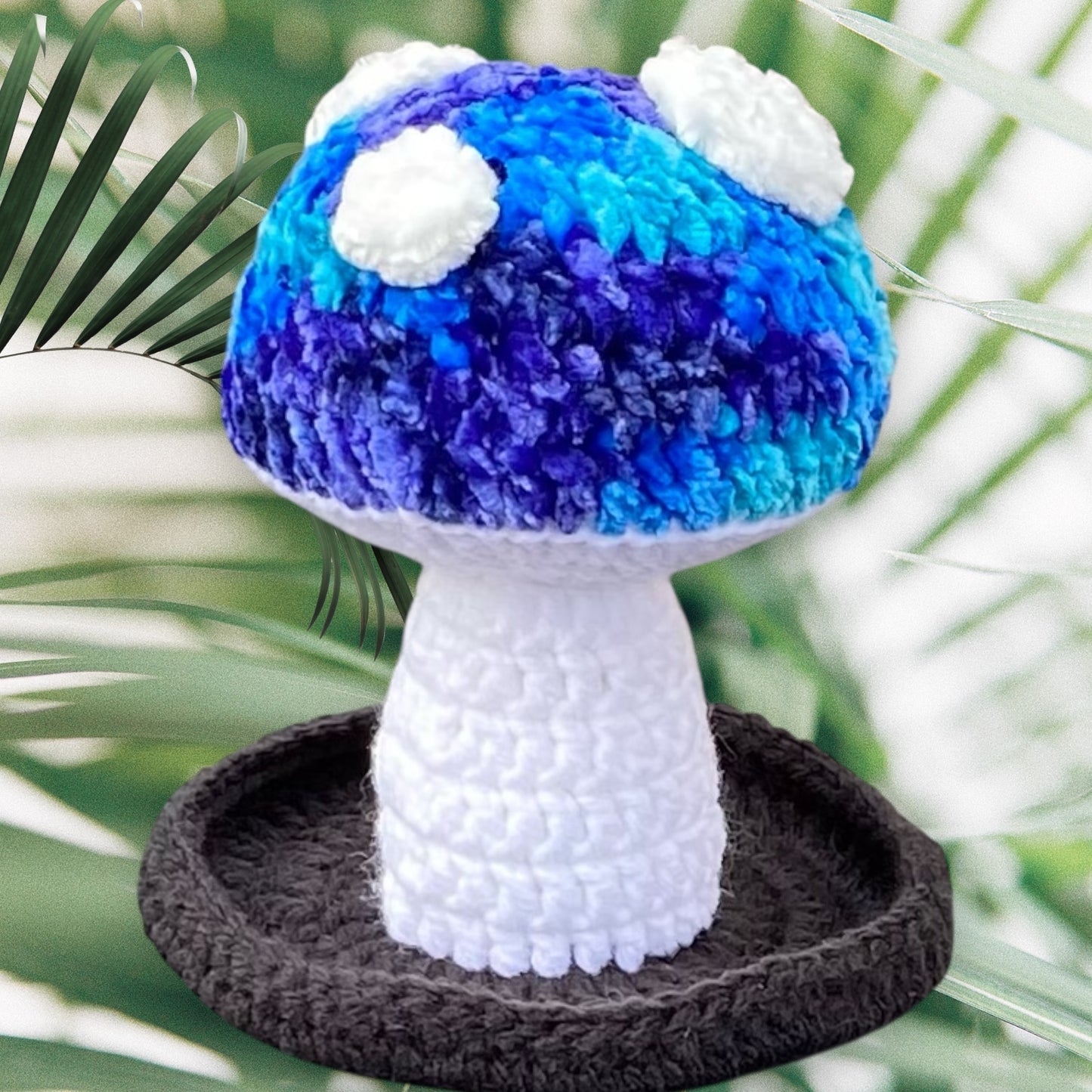 Crocheted Mushroom Earring/Jewelry Holder